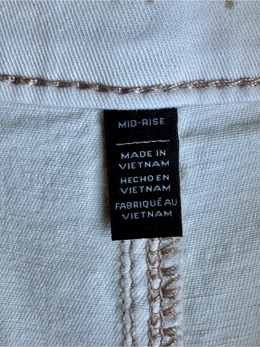 WHBM Pret-A-Play White Mid Rise Stretch Utility Shorts Size 6 - Picture 8 of 13